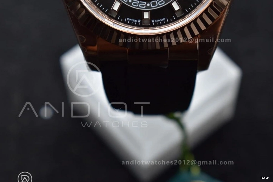 A23J (Gain Weight) Strap ZF 336235 1:1 1097 QuickDry RG Dial Grey Best Oyster-flex on Sky-Dweller Edition 0708